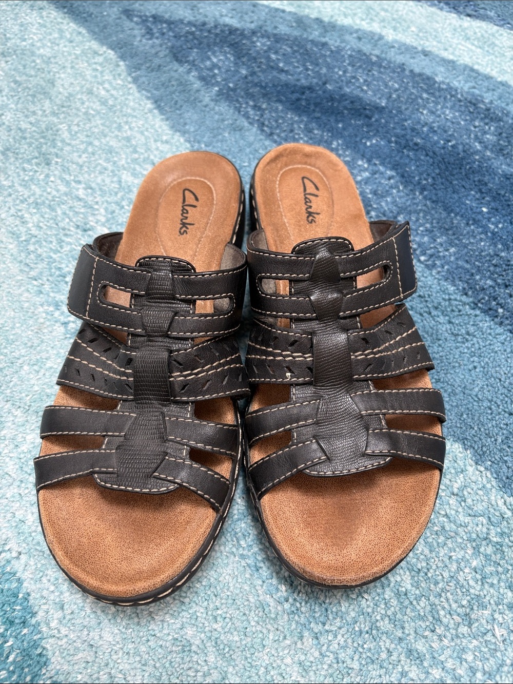 Clark’s Slip On Sandals, Sz 9